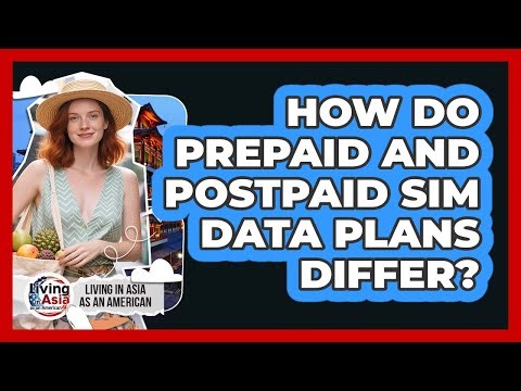 How do prepaid and postpaid SIM data plans differ?