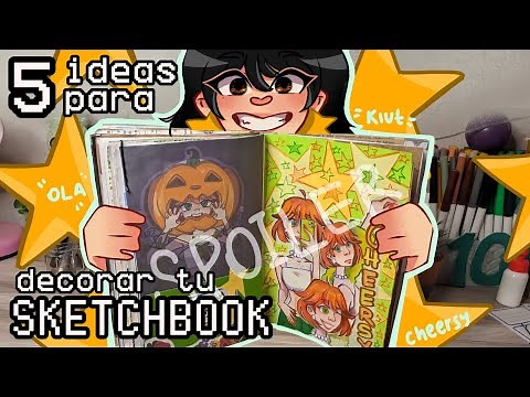 ★DECORATING MY SKETCHBOOK★ decorating ideas :3 by dammditto