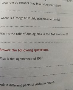 What role do sensors play in a microcontroller? \qquad Where is... | Filo