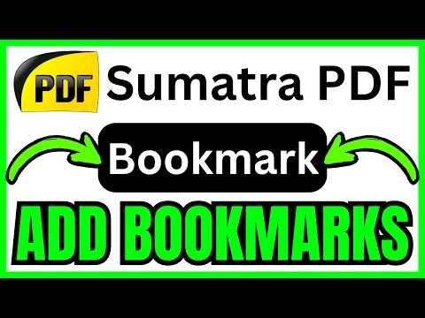 How To ADD BOOKMARKS In Sumatra PDF (QUICK & EASY) 2026