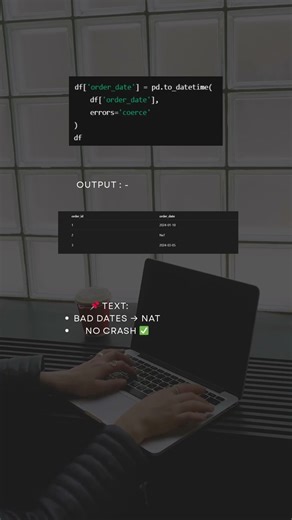 Fix Bad Dates in Python (Interview Trick) #dataanlysis #pandasdataanalysis #motivation