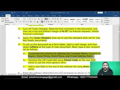 SAM Capstone Project A Word Modules 5-7 | Oak Bay Realty