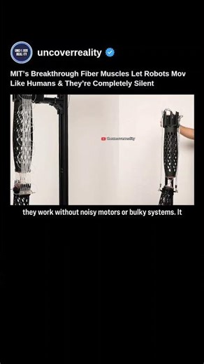 MIT breakthrough Fiber Muscles Let Robots Move Like Humans. Here's How #robot #shorts