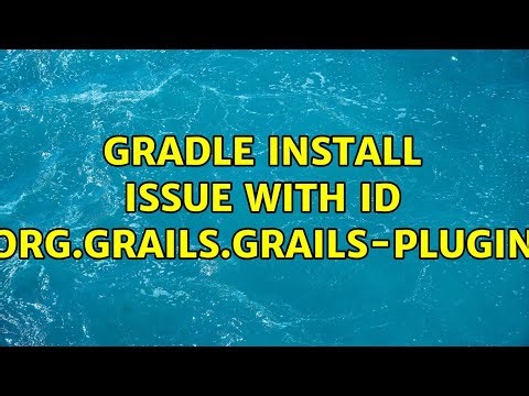 Gradle Install Issue with id 'org.grails.grails-plugin'