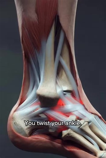 An ankle sprain isn’t just a twist. Inside your ankle, strong ligaments are suddenly stretched beyond their limit. Tiny fibers tear. Inflammation spreads. The joint loses stability. That’s why you feel pain even when standing still. Mild sprains can still let you walk — but every step pulls on damaged tissue, slowing healing. Severe sprains? The ligament can partially tear, making the ankle weak, swollen, and unstable. What looks like “just a sprain” is actually your body fighting internal damag