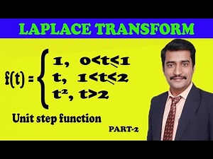 Laplace transform of unit step function second problem(PART-2) by easy maths easy tricks