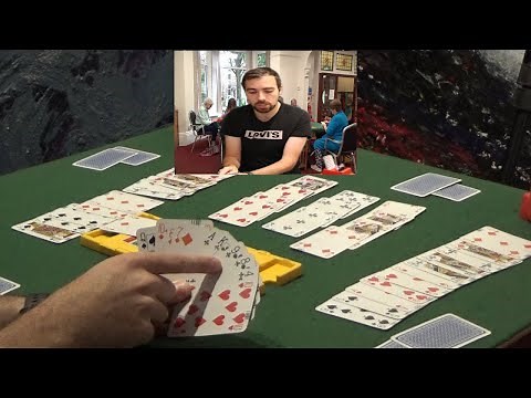 #81 ~ Full Bridge Game ~ Bidding & card play explained ~ 3NT ~ #40 SAYC American Bridge