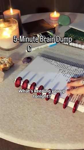 16 reactions | A five-minute brain dump before bed = instant calm....
