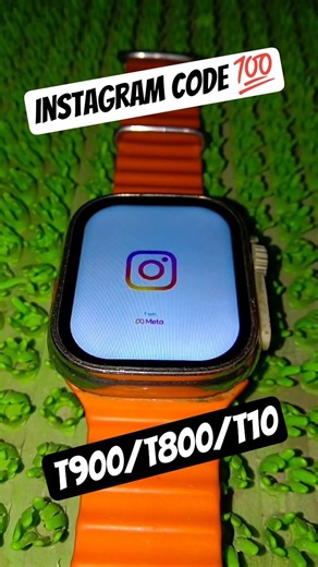 T900/T800 Ultra Smartwatch me instagram kaise chalaye 💯 instagram in t900/t800/T10 #shorts #viral