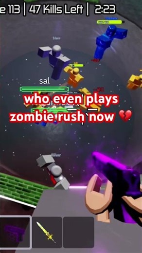 does anyone even play zombie rush anymore?? #roblox #fypシ #zombierush #viral #fyp #fypage #zombie