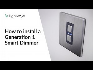 How to Install a Smart Dimmer - Lightwave