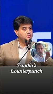 Scindia Hits Back at Congress Over Rahul Gandhi-Musk SATCOM Row