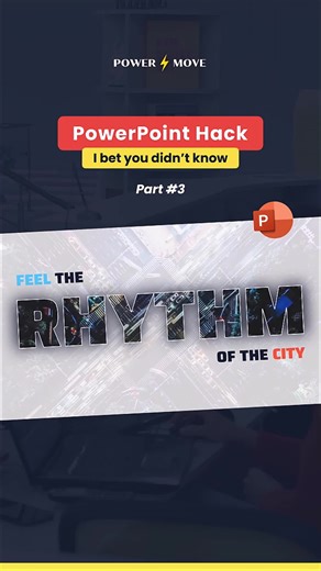 PART 3 | PowerPoint Hacks. In this one-minute tutorial, I will show you a PowerPoint trick to level up your presentation design game. No animation, no 3rd party tools - 100% PowerPoint. Follow me to discover more awesome PowerPoint ideas. #powerpoint #powerpointdesign #powerpointhacks #powerpointtricks #powerpointnight #powerpointideas #presentation #tutorial #design #education