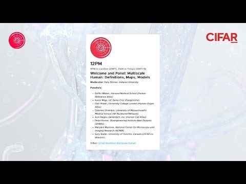Welcome and Multiscale Human: Definitions, Maps, Models (12pm) 24-Hour "Multiscale Human" Event