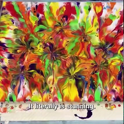 34K views · 259 reactions | Intricate Patterns: Double Dip On A Large Canvas | Acrylic art by Gilly Kube | Facebook