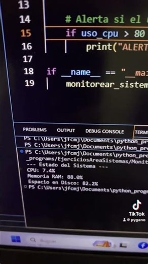 Sabias que puedes monitorear los recursos de una computadora con python?