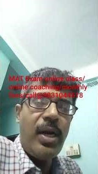 MAT Exam online class/ online coaching/ call@9831044518