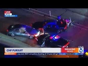 Suspect charges at California Highway Patrol officer after high-speed chase