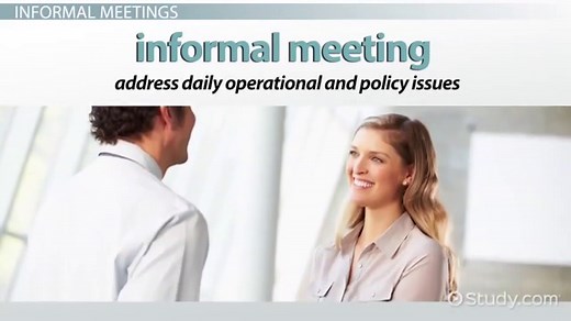Types of Business Meetings | Formal & Informal