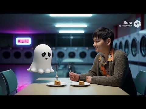 A Ghost Bakes Pies for Eternity -An Existential Music Video #sora