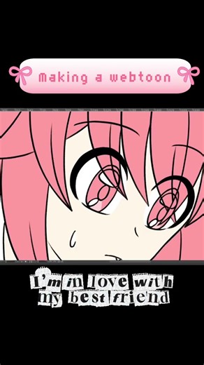 Making a webtoon #art #drawing #illustration #comic #webcomic #short #shorts