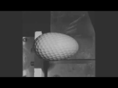 Golf ball compressed using high speed camera - slow motion