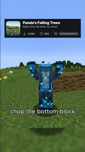 Minecraft tree falling down mod