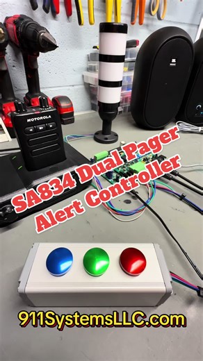 SA834 Dual Pager Testing and Audio Alert Controller
