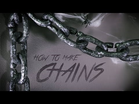 Fake Chains | How to make Faux Chains | DIY Halloween Decor and Props