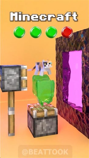 Minecraft vs Real Life in Nether 3D Animation🔥🔥😱