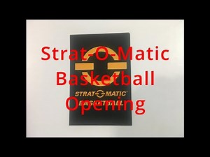 Strat-O-Matic Basketball Game Opening