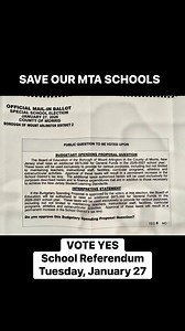 2.1K views · 20 reactions | SAVE OUR MTA SCHOOLS VOTE YES School...