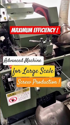 Revolutionary Technology - High Precision Automatic Screw Manufacturing Machine