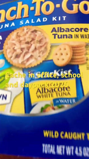 Cache in school, office & daypack, 2026: #emergencyprep ,#food ,#cache , #ration #zombieapocalypse