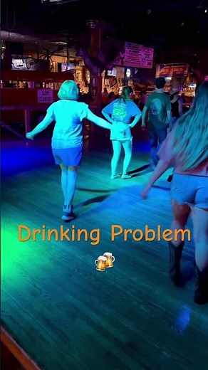 Drinking problem, Line dance teach #linedancelife