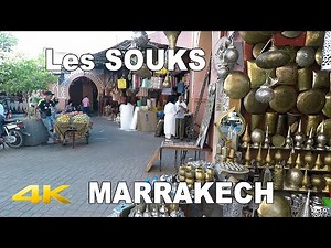 🇲🇦 MARRAKECH les souks | MAROC | 4K