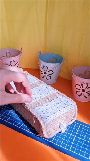 Turn your old cartoon boxes into something pretty✨️ #crafts #diy #box