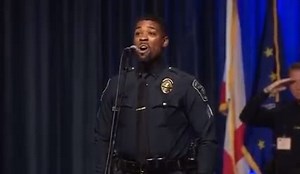40K views · 2.6K reactions | CHILLS ➡️ Watch as Sgt. Sanford Swanson Jr. of the West Lafayette Police sings a beautiful rendition of the Star Spangled Banner at the National FOP Conference in Indianapolis last week!   You may recognize Sgt. Swanson from a viral video last year that showed him serenading a family celebrating birthdays after 3 years of not seeing each other! #FOPstrong | National Fraternal Order of Police | Facebook