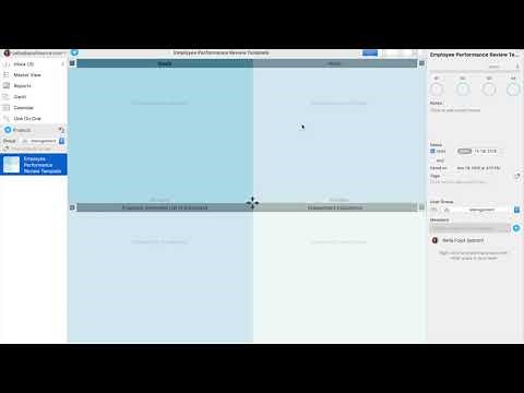 Employee Performance Review Template in Priority Matrix