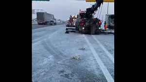 46K views · 635 reactions | Transport truck lost control on #Hwy401/DixonRoad. Cargo being off loaded from rolled over truck onto a replacement truck. | Ontario Provincial Police - Highway Safety Division | Facebook