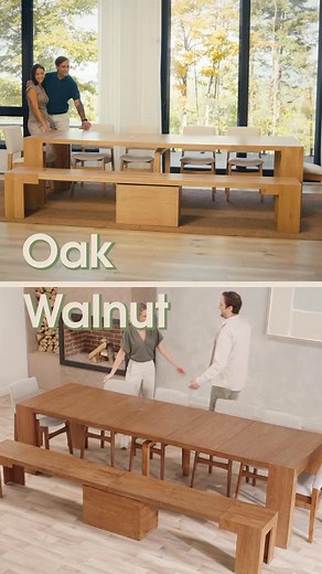 Transformer Table on Instagram: "✨ Discover the perfect color match for your lifestyle with the Transformer Table! From chic neutrals to bold hues, we’ve got shades that blend seamlessly into your world. Follow us and explore more!#transformertable #furniture #table #home #homedecor #furnituredesign #familytime"