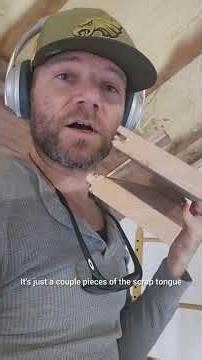 diy tip for how to hang wood ceiling planks, tongue and groove, shiplap etc