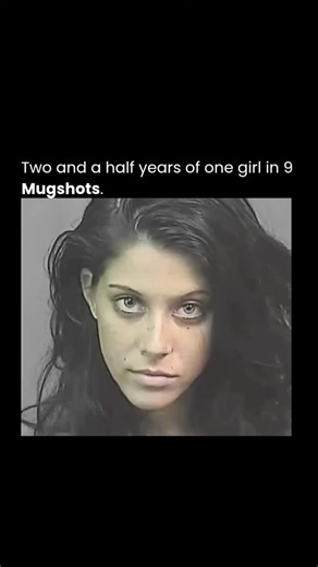 E History on Instagram: "Two and a half years of one girl, captured across nine mugshots, tells a quiet but powerful story of time, choices, and visible change. Each photo freezes a moment, but together they show how quickly life can spiral—expressions harden, light fades, and resilience is tested. It’s not just about arrests or records; it’s about the human cost behind them. These images remind us that every mugshot is a chapter, not the whole book, and that behind the lens is a real person sha