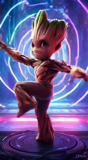 Dancing Groot | Baby Groot Dance | Cute Marvel Animation | Cartoony Tales
