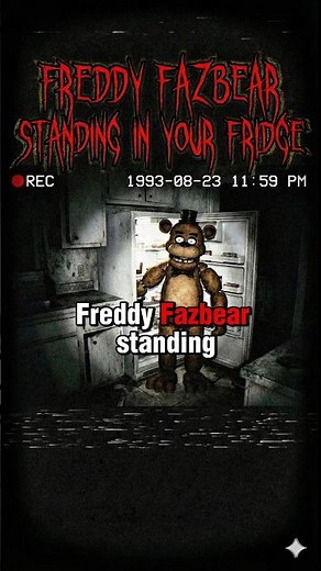 If you hear your fridge open at 3AM... It's Freddy... do not look into his eyes