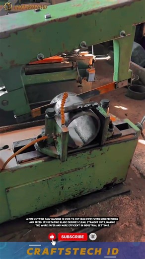Pipe Cutting Machine: High & Fast Precision Cutting! #tech #machine #automaticmachine #industrial