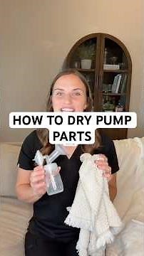 Here’s how to dry pump parts and baby bottles #breastfeedingtips