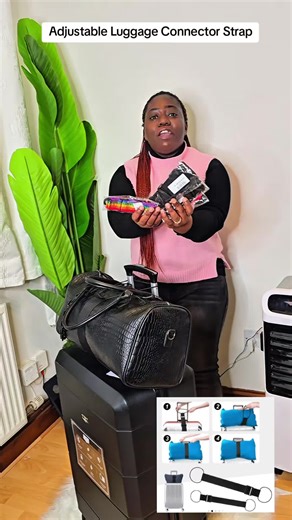 Travel Smart with Adjustable Luggage Connector Straps