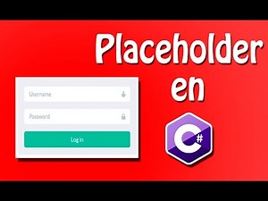 Agregar Placeholder a campos de textos en c#
