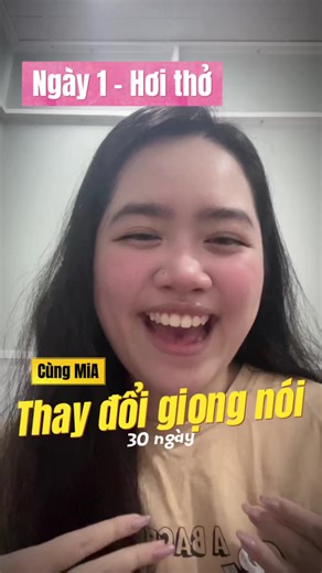 Ngày 1 - Hơi thở | 30 ngày thay đổi giọng nói 🥰 #miavoicecoach #miavoicetalent #creatorsearchinsights
